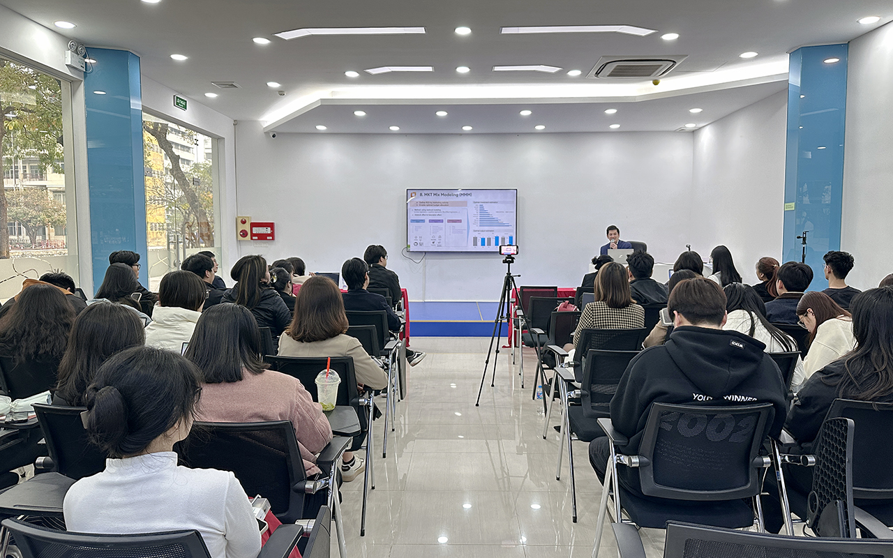 The audience at the Data Analytics in Marketing Workshop