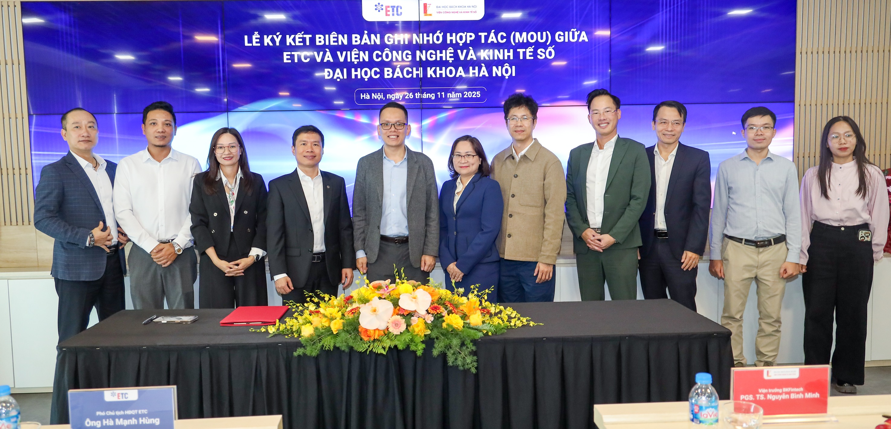 Representatives from BK Fintech and ETC attended the MoU Signing Ceremony.