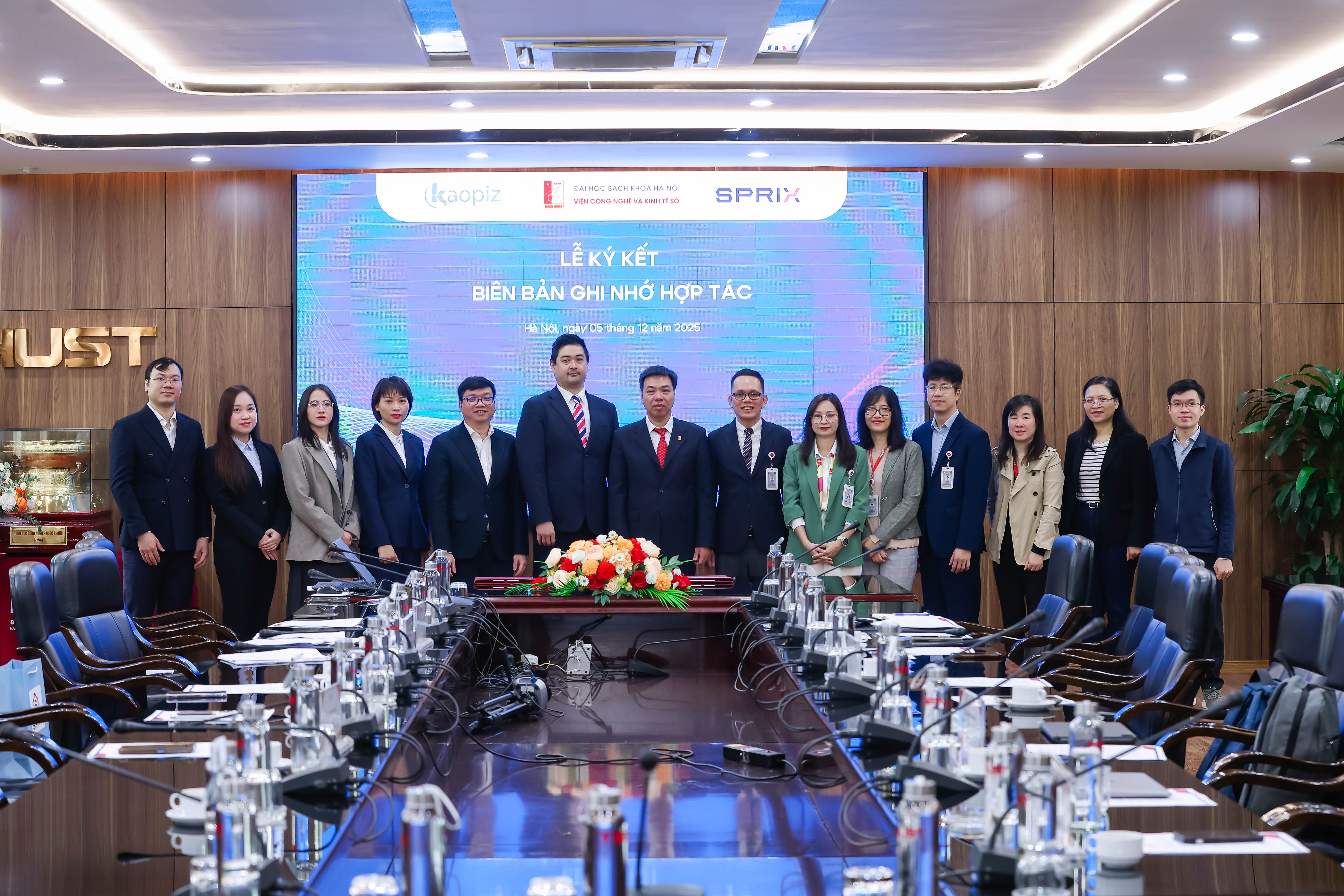 Guests and representatives came together for a memorable group photo at the Signing Ceremony.